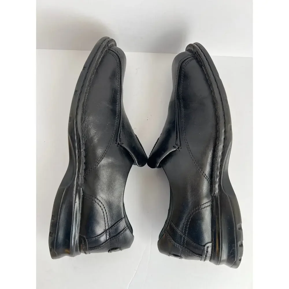 Clarks Men Escalade 70845 Black Leather Slip On Loafer Dress Shoes Size 10M